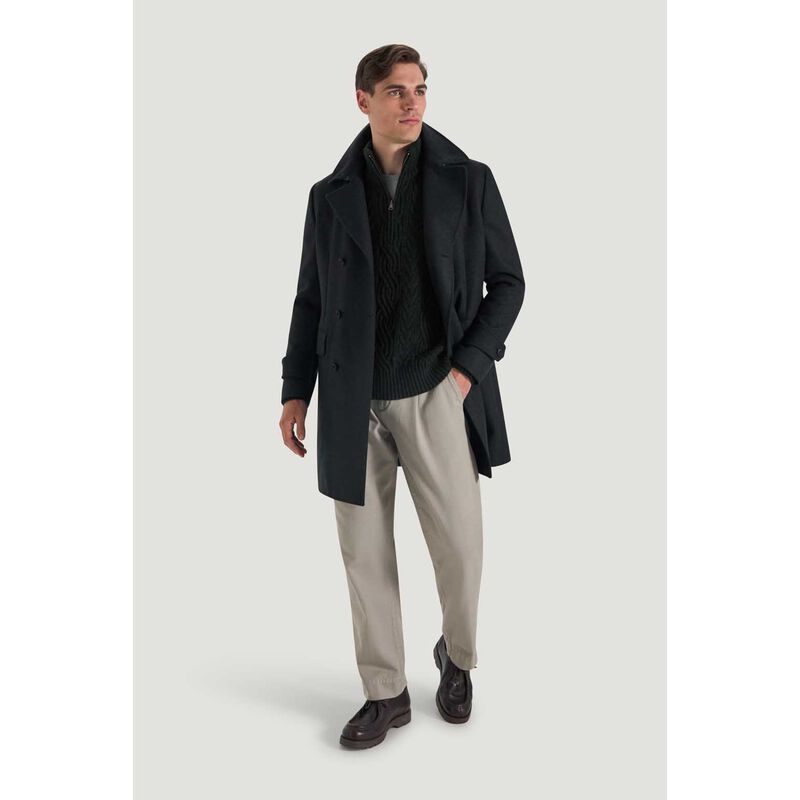 M.J. Bale Bull Cable Half Zip Knit image number 3
